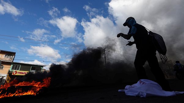Smoke billowing in Honduras Smoke billowing in Honduras