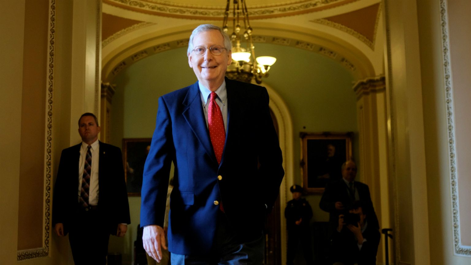 Mitch McConnel, líder da maioria republicana no Senado americano