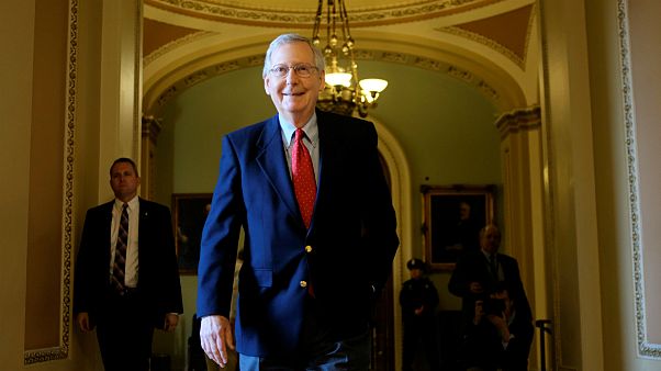 Mitch McConnel, líder da maioria republicana no Senado americano Mitch McConnel, líder da maioria republicana no Senado americano