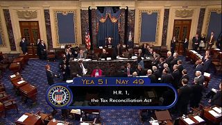 First big win for Trump as Senate approves tax overhaul
