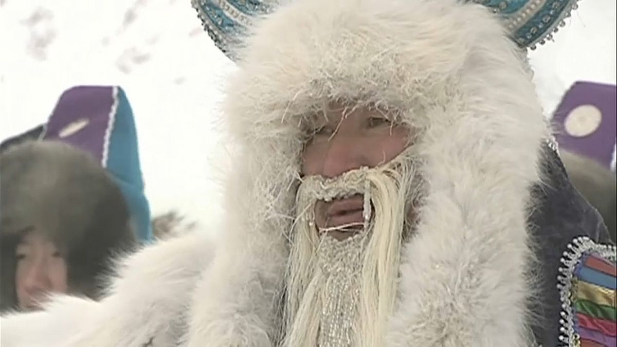 Bei -56 Grad: Russland feiert den Winter