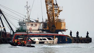 Boat capsized south korea
