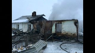 Пожар под Новосибирском, погибли дети