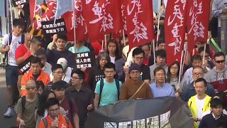 Hundreds join Hong Kong pro-democracy protest
