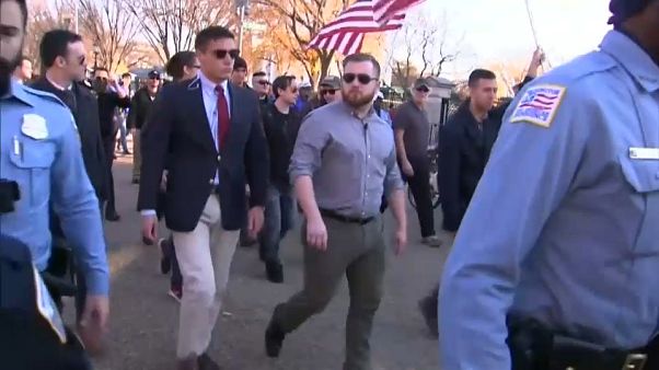 Far right rally in Washington met with protests Far right rally in Washington met with protests