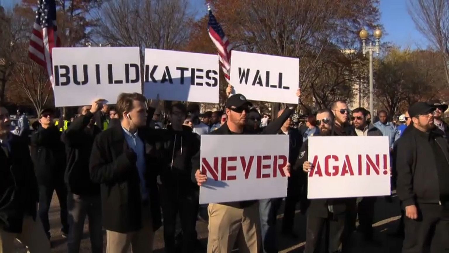 Manifestantes de ultraderecha en Washington
