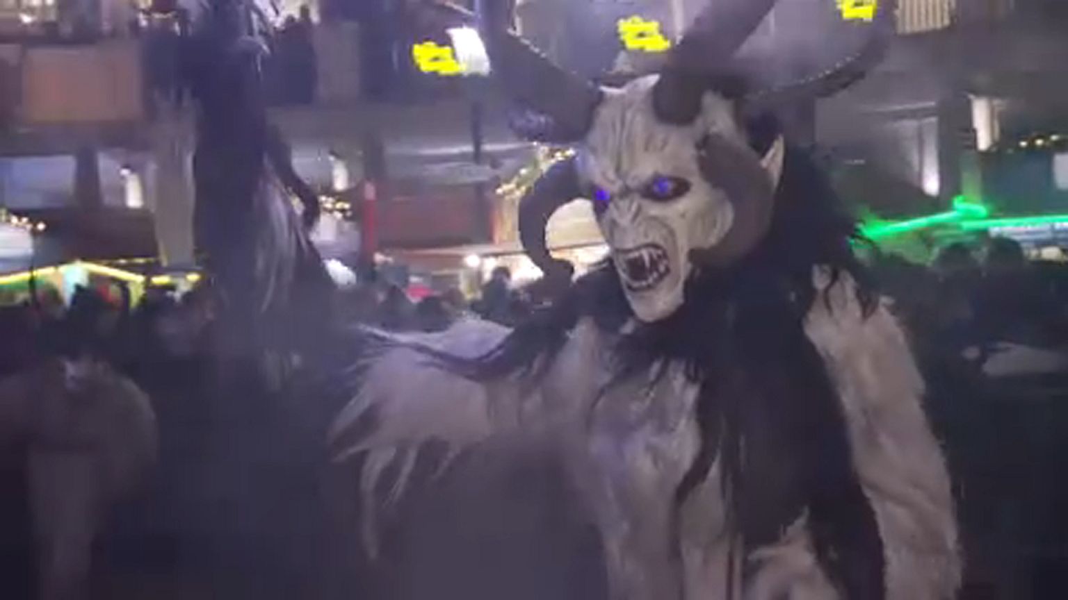 Krampuszjárás a bécsi Práterben