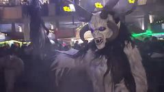 Krampuszjárás a bécsi Práterben