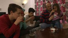 Tahsin with his family