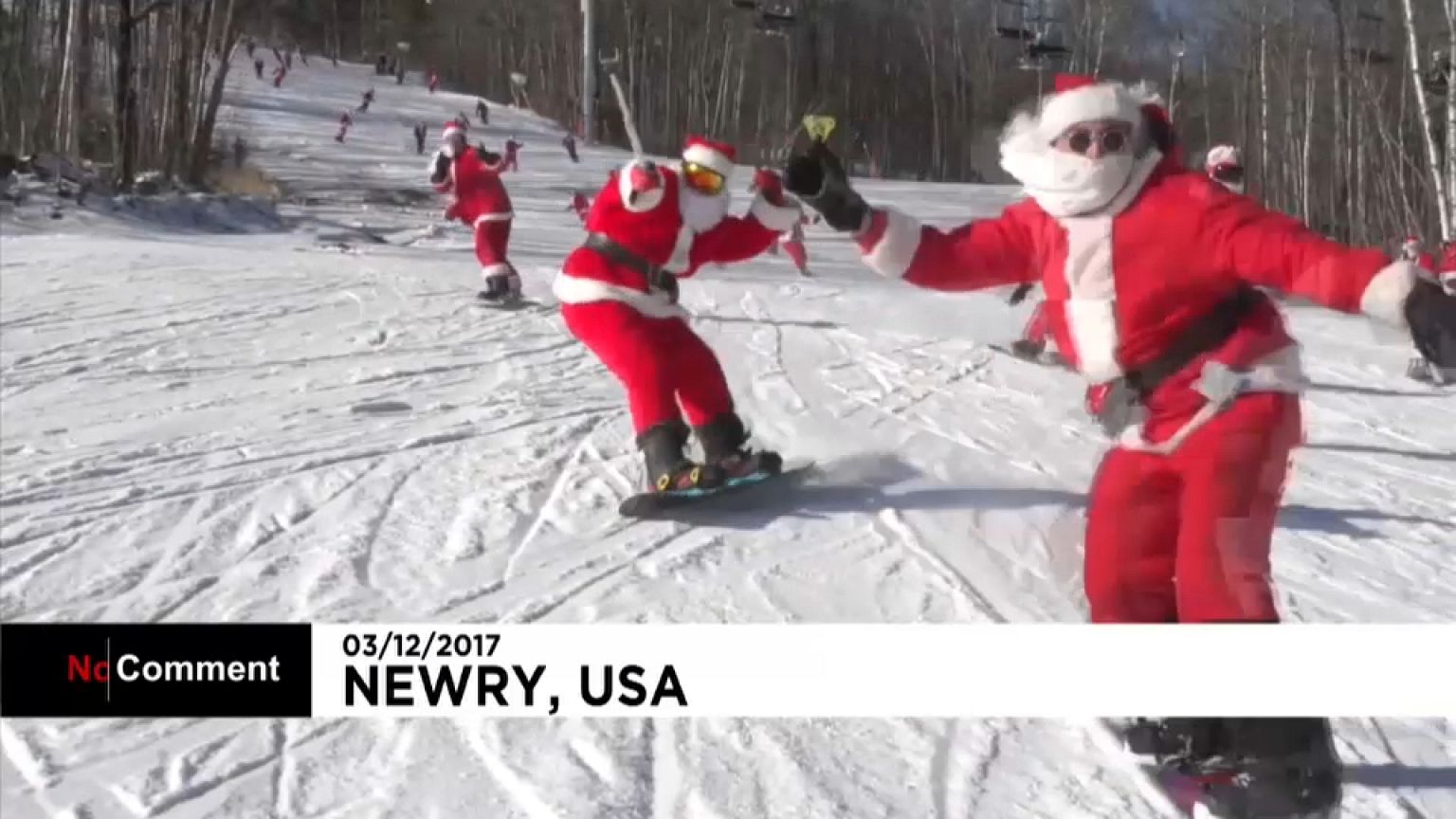 O deslize do Pai Natal no Maine