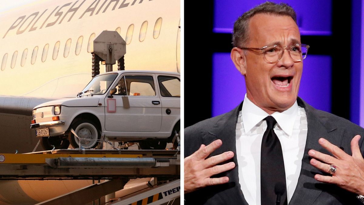 Tom Hanks receives iconic "toddler" car from Polish fans