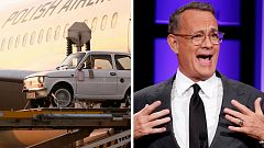 Tom Hanks receives iconic "toddler" car from Polish fans
