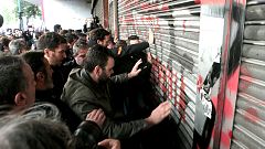 Ένταση στη διαδήλωση του ΠΑΜΕ