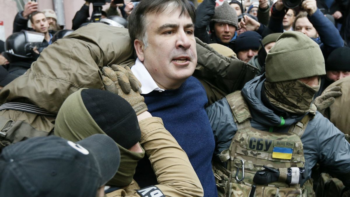 Ουκρανία: Επεισοδιακή σύλληψη του Σαακασβίλι