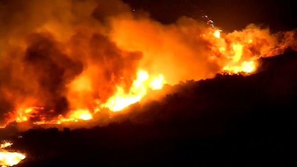 Feuer zwischen Santa Barbara und Los Angeles Feuer zwischen Santa Barbara und Los Angeles