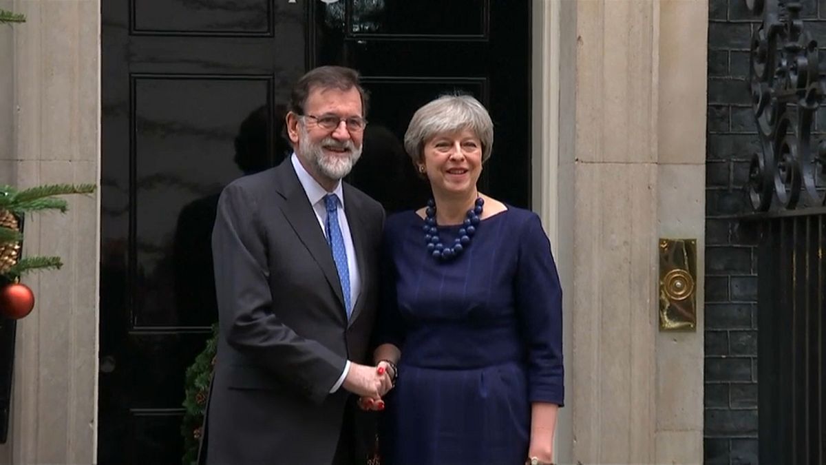Mariano Rajoy e Theresa May a downing Street