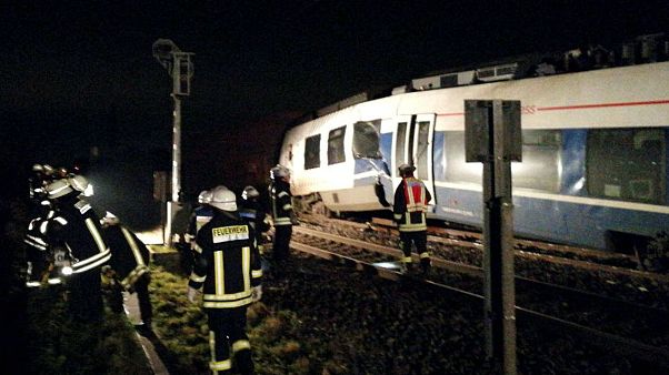 Choque de trenes sin víctimas en Alemania Choque de trenes sin víctimas en Alemania