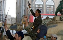 تظاهرات شورشیان حوثی یمن پس از کشته شدن علی عبدالله صالح< عکس از رویترز