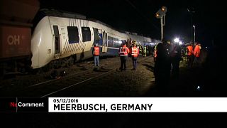 Столкновение поездов в Германии