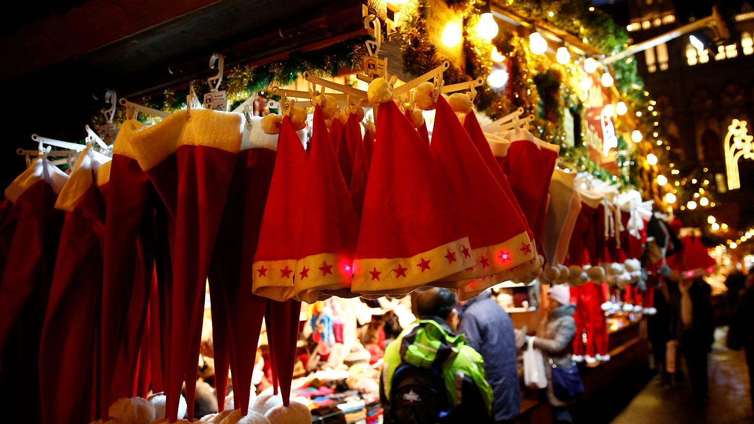 Stand auf dem Weihnachtsmarkt in Wien