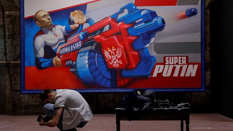 Szuperputyin - kiállítás az orosz elnökről Moszkvában