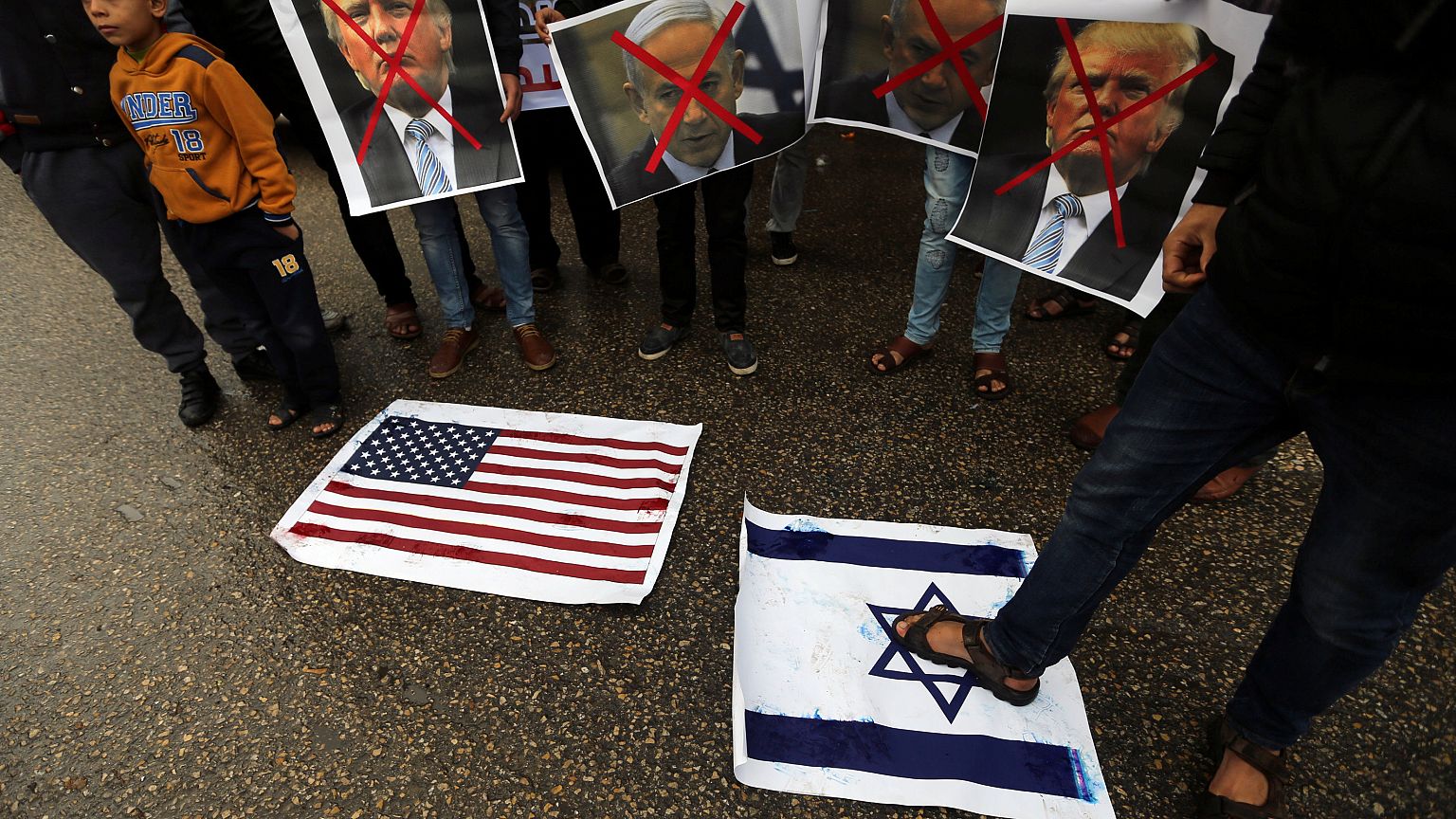 Jerusalem-Status: Protest in Gaza