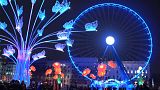 Light tricks dismantle a cathedral and show a spider invasion in Lyon's Fête des Lumières