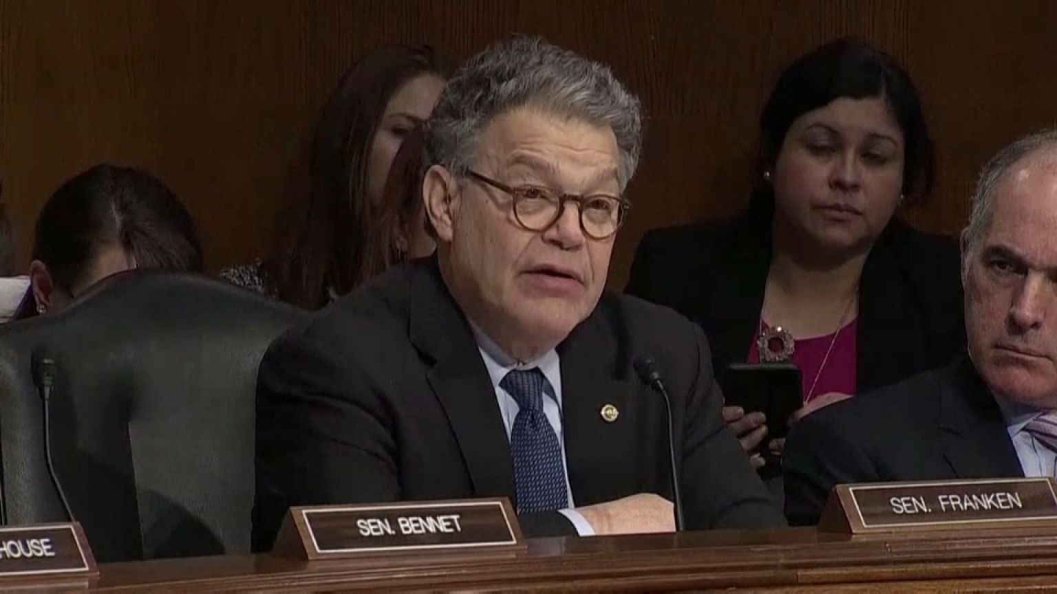 Senator Franken will anounce today if he'll stay as Senator