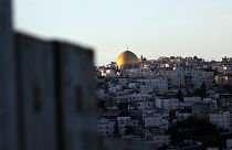 A mesquita de Al-Aqsa ergue-se da Cidade Velha de Jerusalém