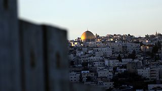 A mesquita de Al-Aqsa ergue-se da Cidade Velha de Jerusalém