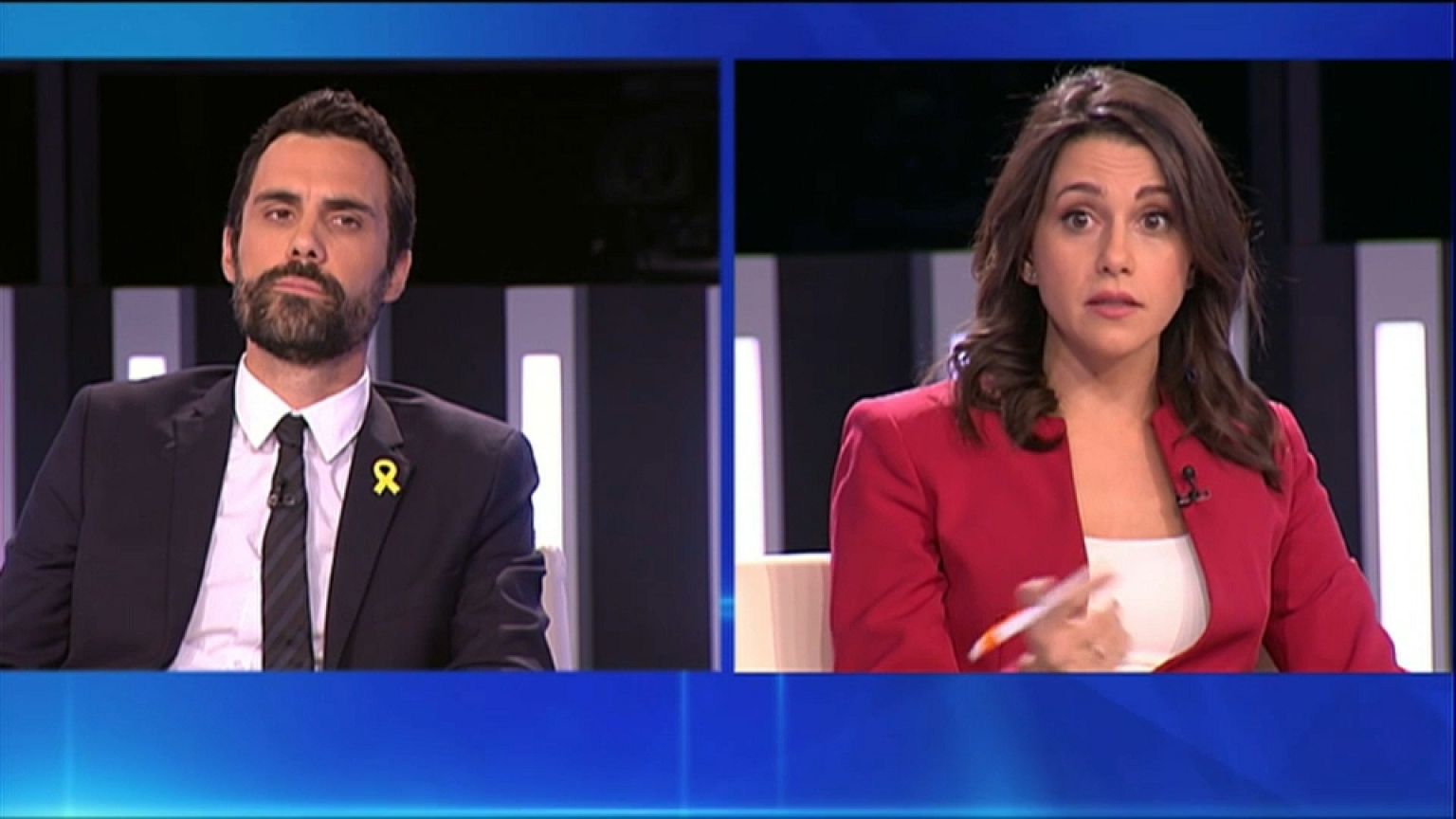 Independentistas y no independentistas cruzan acusaciones en el primer debate del 21D