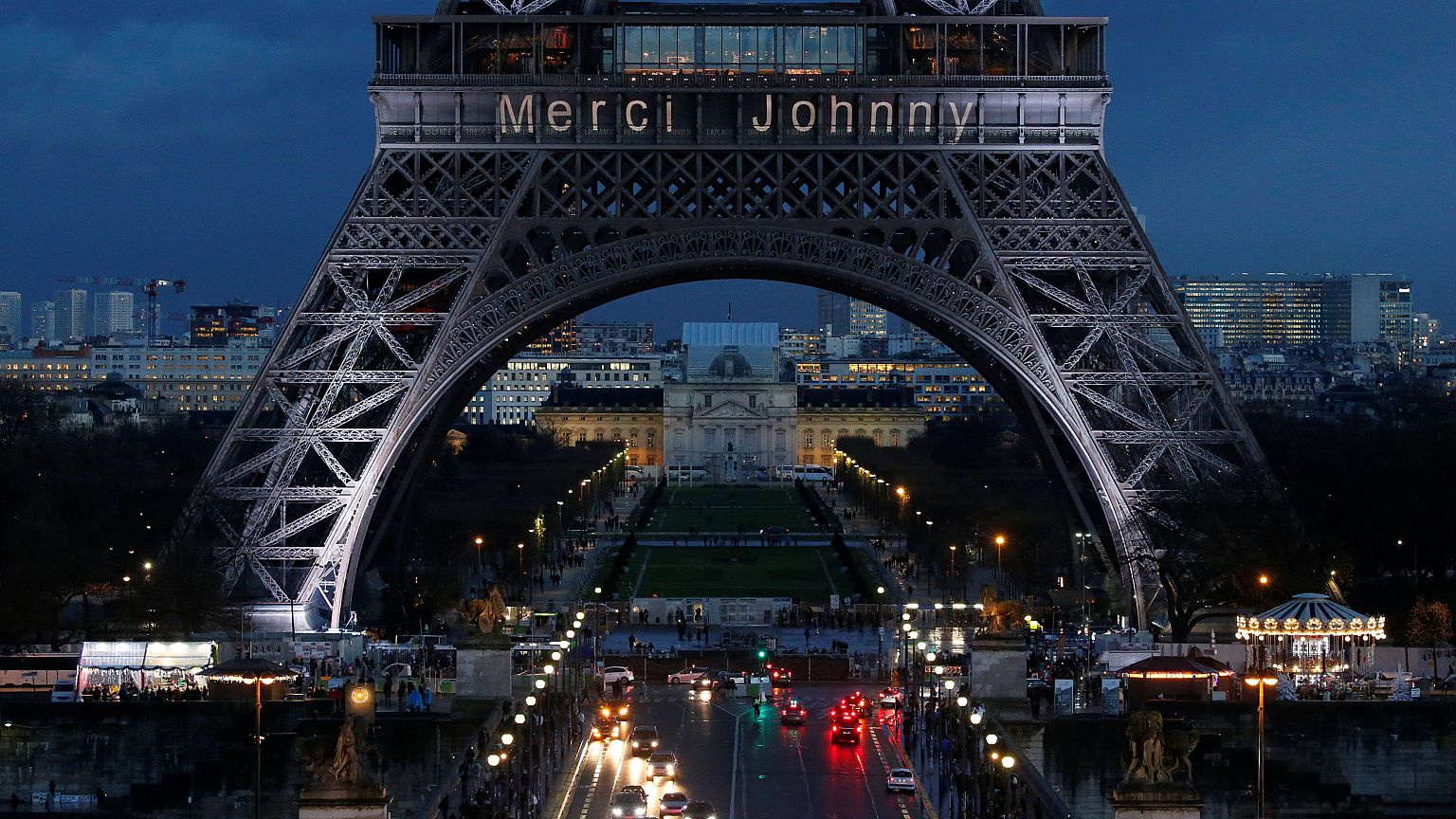 La France rend un "hommage populaire" à Johnny Hallyday
