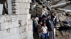 غارة للتحالف السعودي على مقر التلفزيون اليمني ومقتل 4 من الحوثيين 