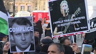 В Париже протестуют против визита Нетаньяху