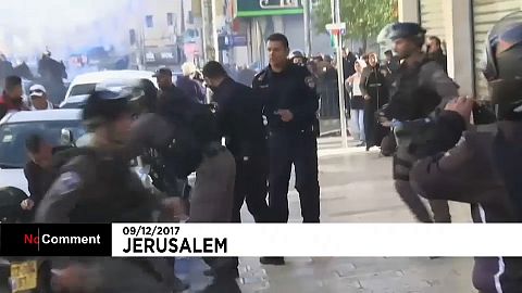 Protestos em Jerusalém contra declarações de Trump
