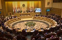 La riunione dei minstri degli Esteri della Lega Araba al Cairo.