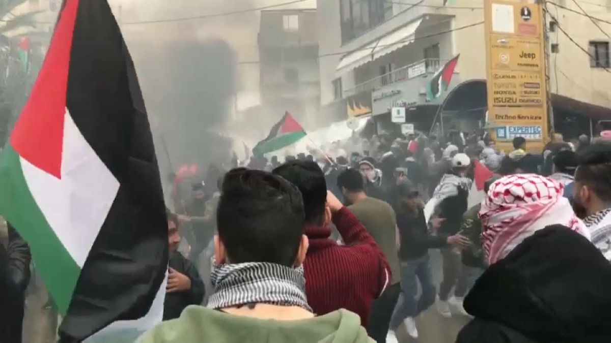 L'ambassade américaine à Beyrouth cible des pro-Palestiniens 