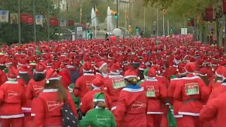 Madrid'de Noel Baba Maratonu