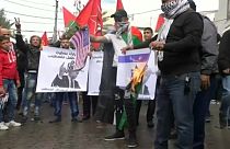 Enfrentamientos ante la embajada de EEUU en Beirut