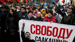 Kiew: Kundgebung für Saakaschwili