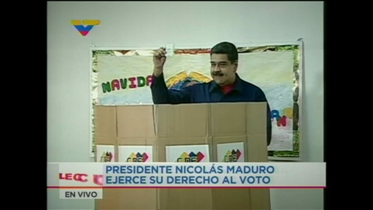 President Maduro votes in mayoral elections which opposition boycott