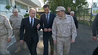 بوتين يلتقي الأسد في حميميم ويأمر ببدء سحب القوات الروسية من سوريا