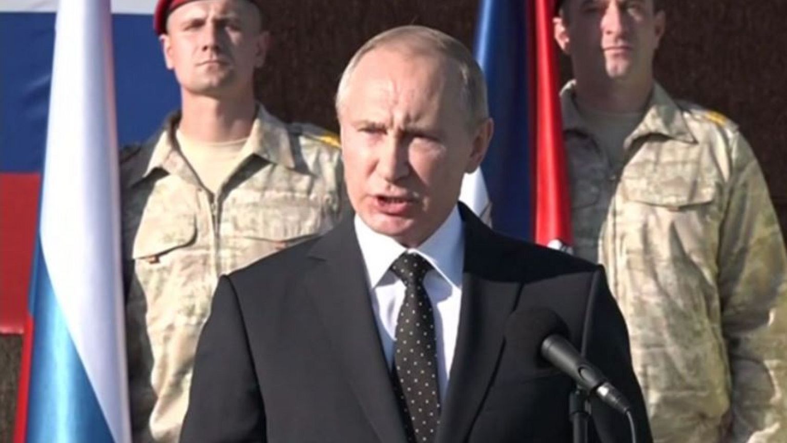 Russia's Putin orders the withdrawal of Russian troops from Syria