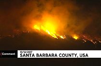 Lucha contra las llamas en el sur de California