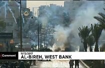 Palestinianos em protesto