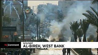 Palestinianos em protesto