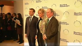 President Macron attends climate dinner ahead of "One Planet" summit