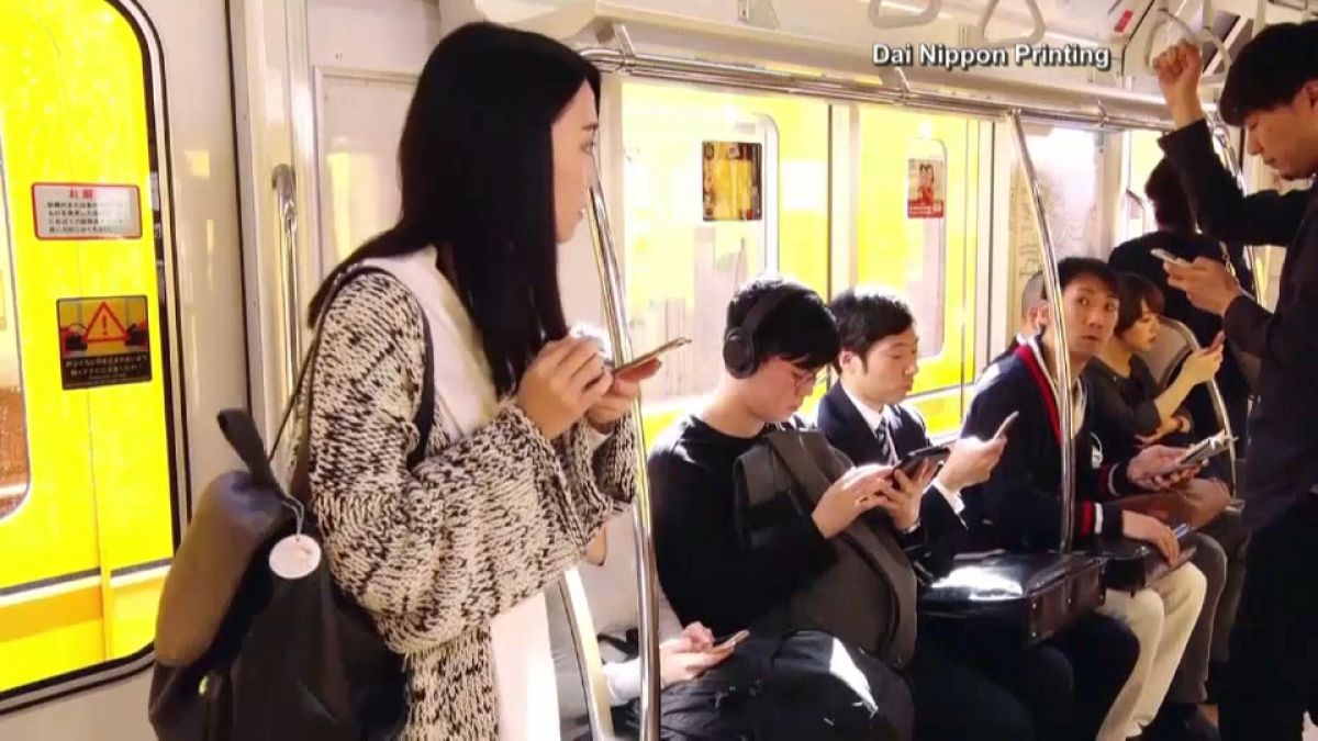 An app to help pregnant women find train seats is being trialled in Tokyo
