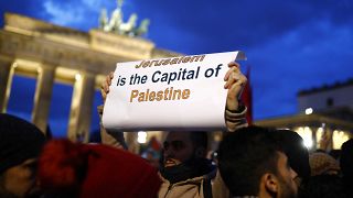Propalästinensische Demonstration am Brandenburger Tor