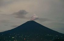 Watch: Time-lapse shows Bali volcano erupting day and night